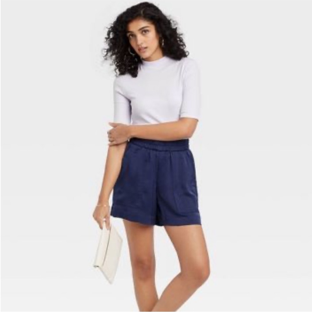 Satin Pull-On Shorts